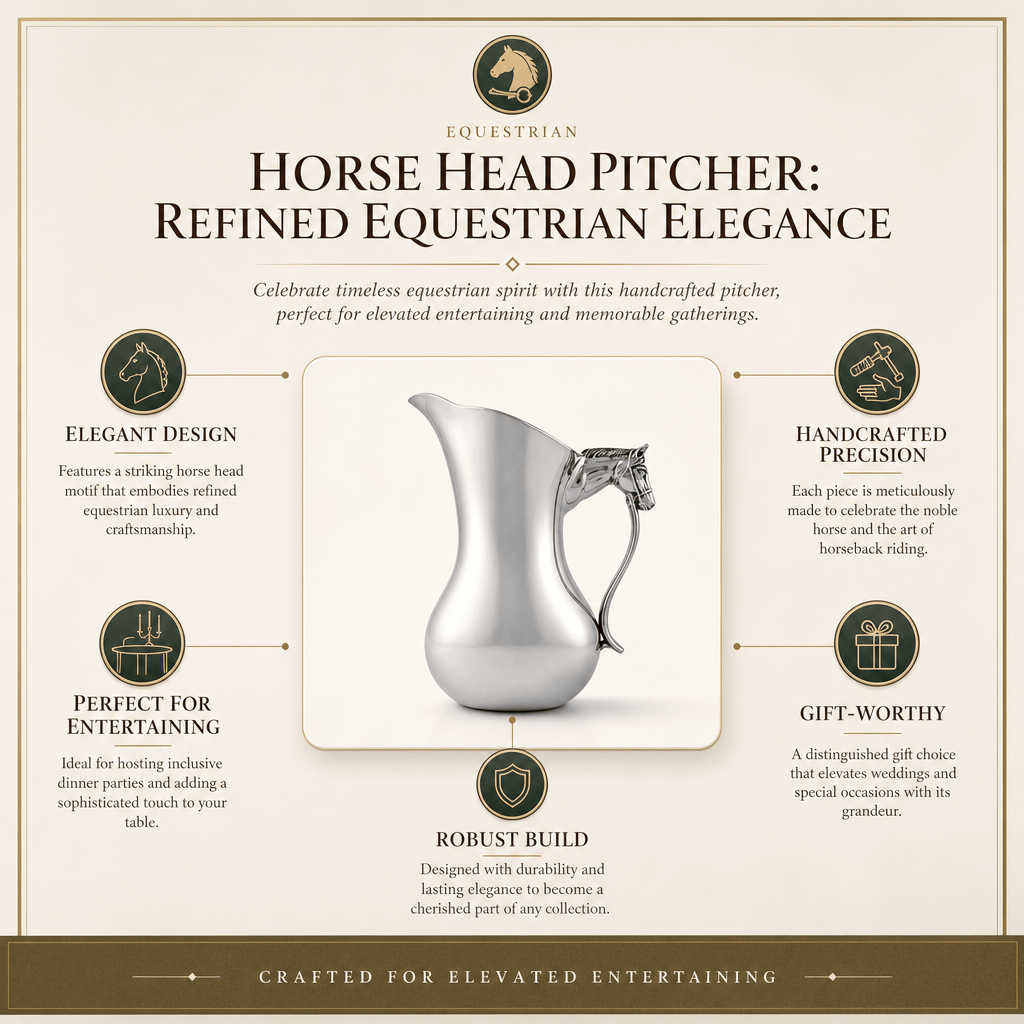 Arthur Court Equestrian Horse Head Pitcher