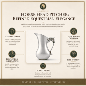 Arthur Court Equestrian Horse Head Pitcher
