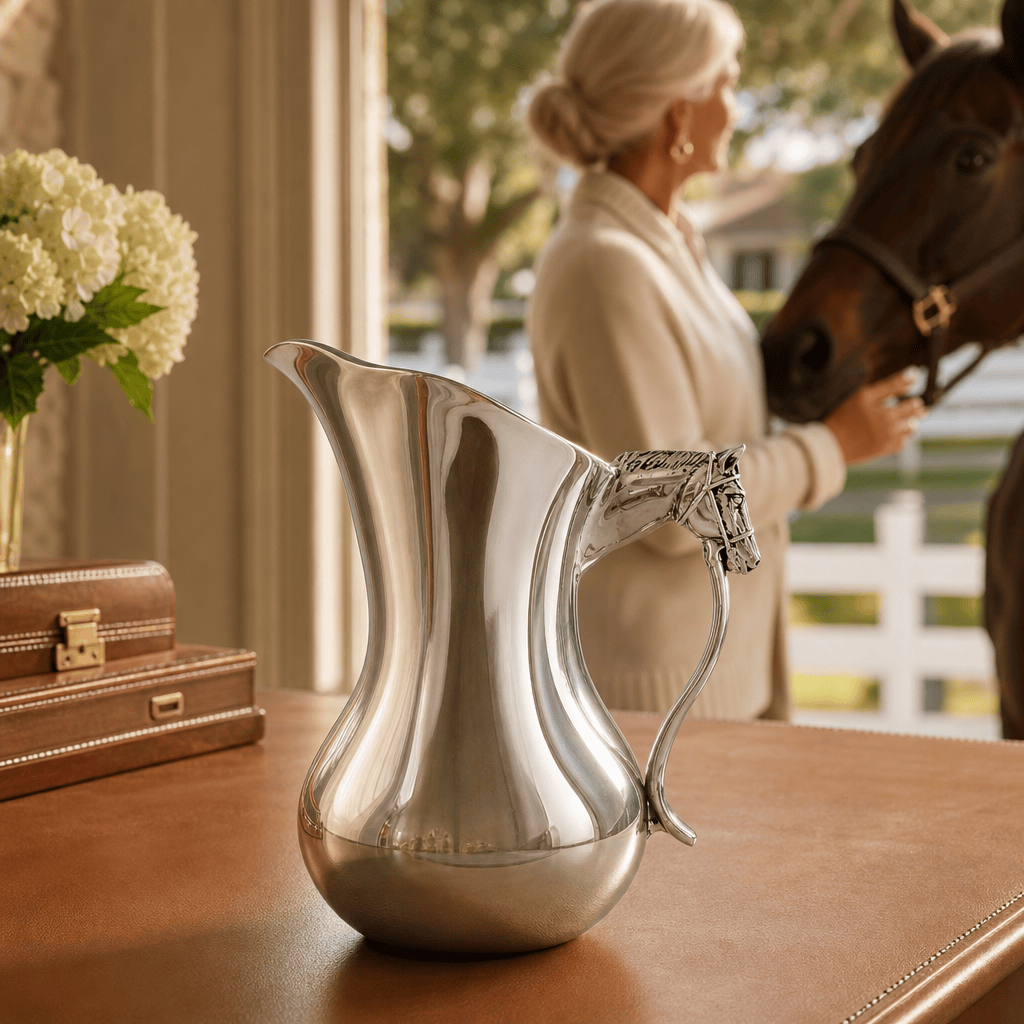 Arthur Court Equestrian Horse Head Pitcher