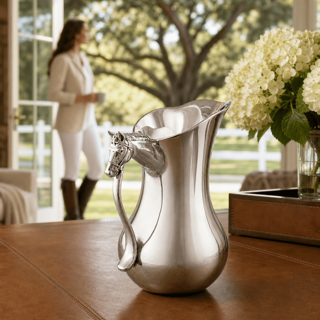 Arthur Court Equestrian Horse Head Pitcher