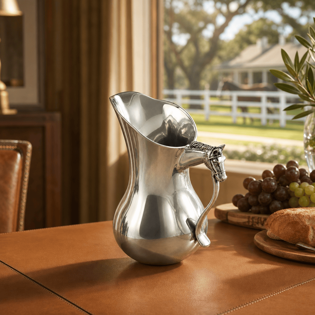 Arthur Court Equestrian Horse Head Pitcher