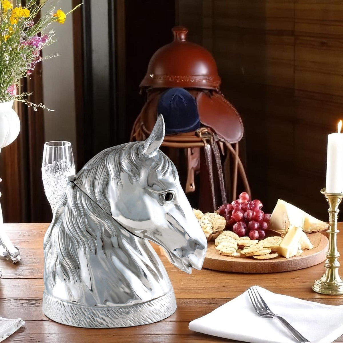 Arthur Court Equestrian Horse Ice/Wine Buckets