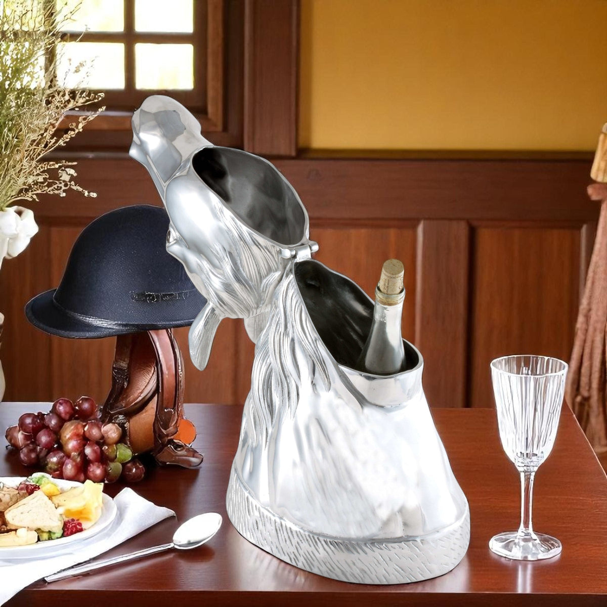 Arthur Court Equestrian Horse Ice/Wine Buckets