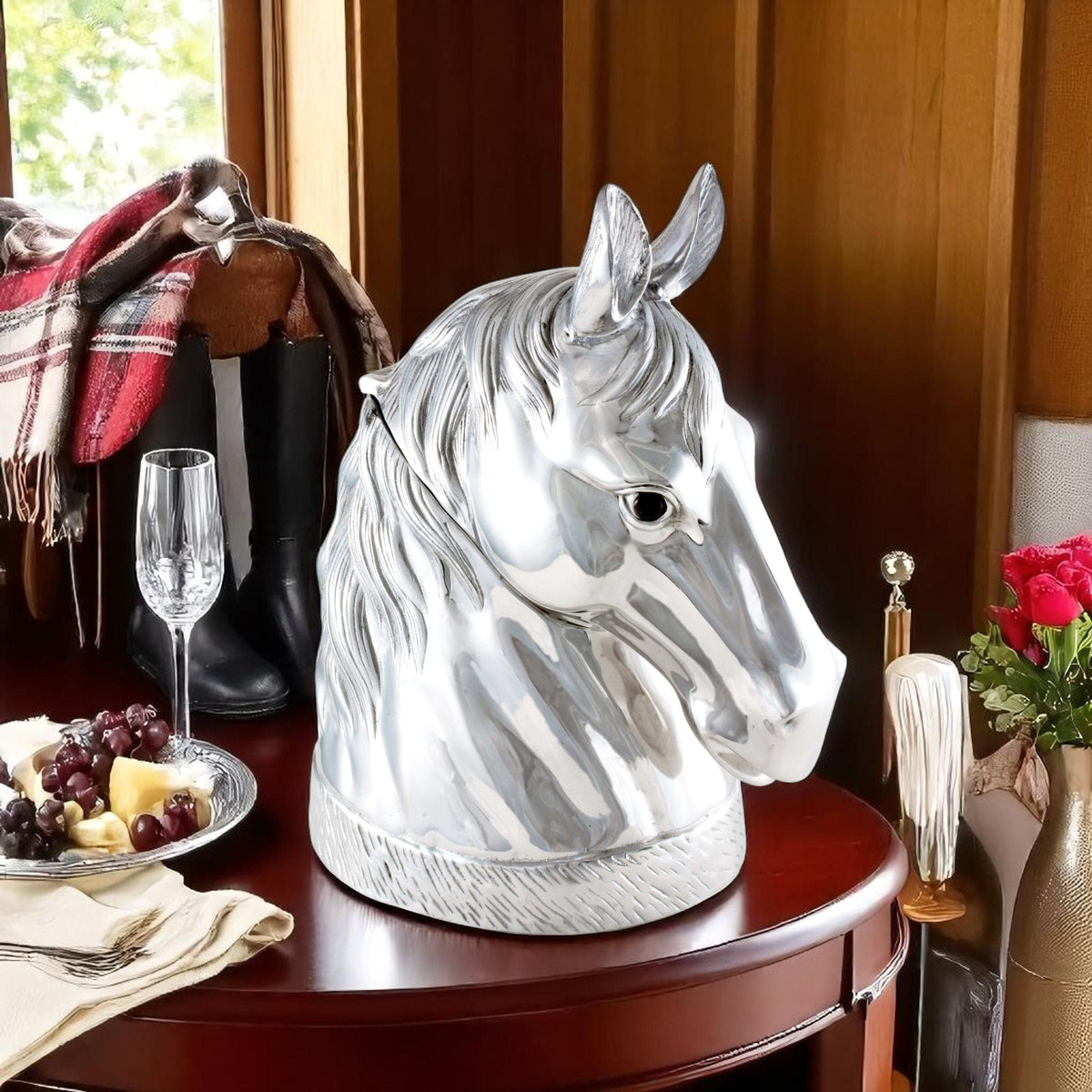 Arthur Court Equestrian Horse Ice/Wine Buckets