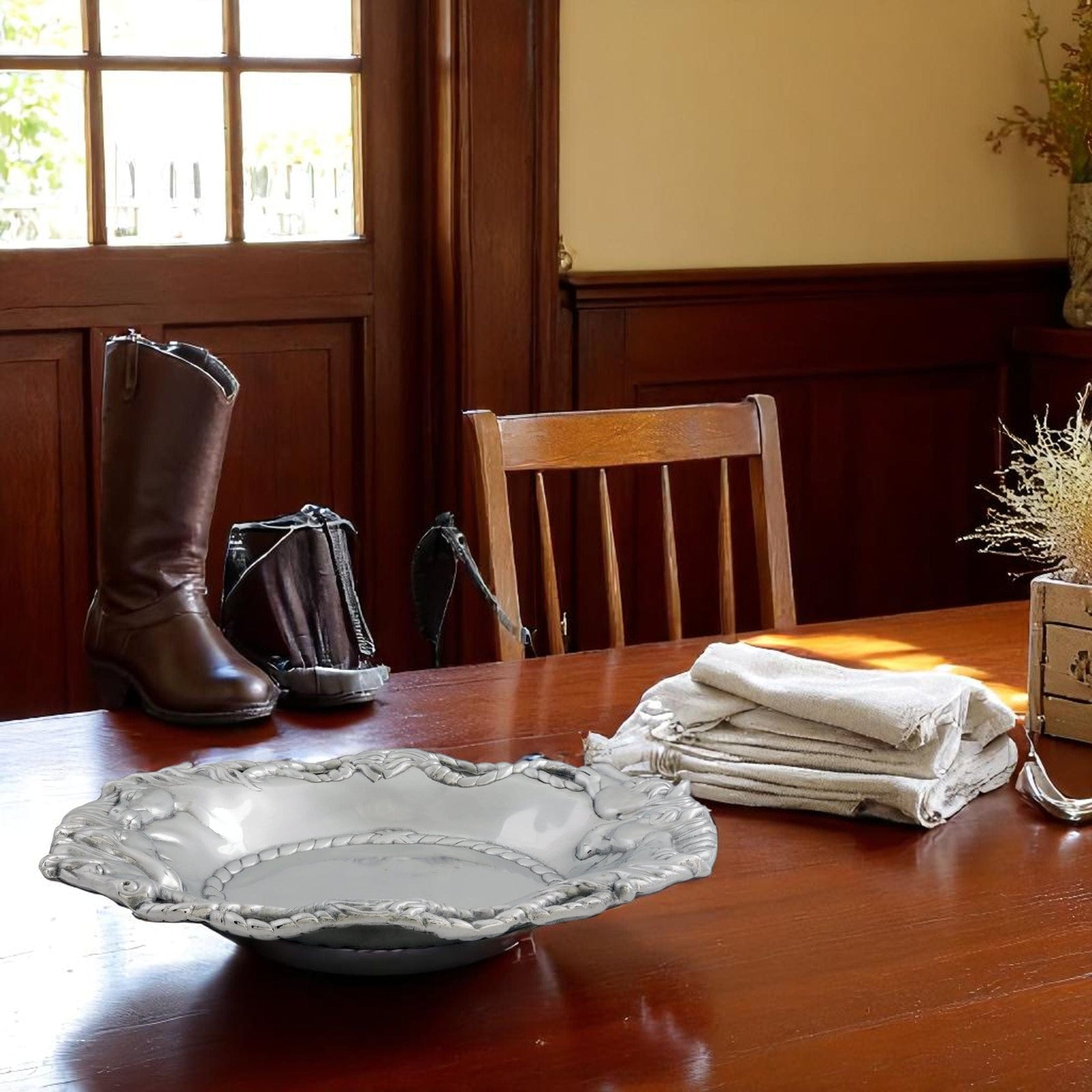 Arthur Court Equestrian Horse Oval Tray