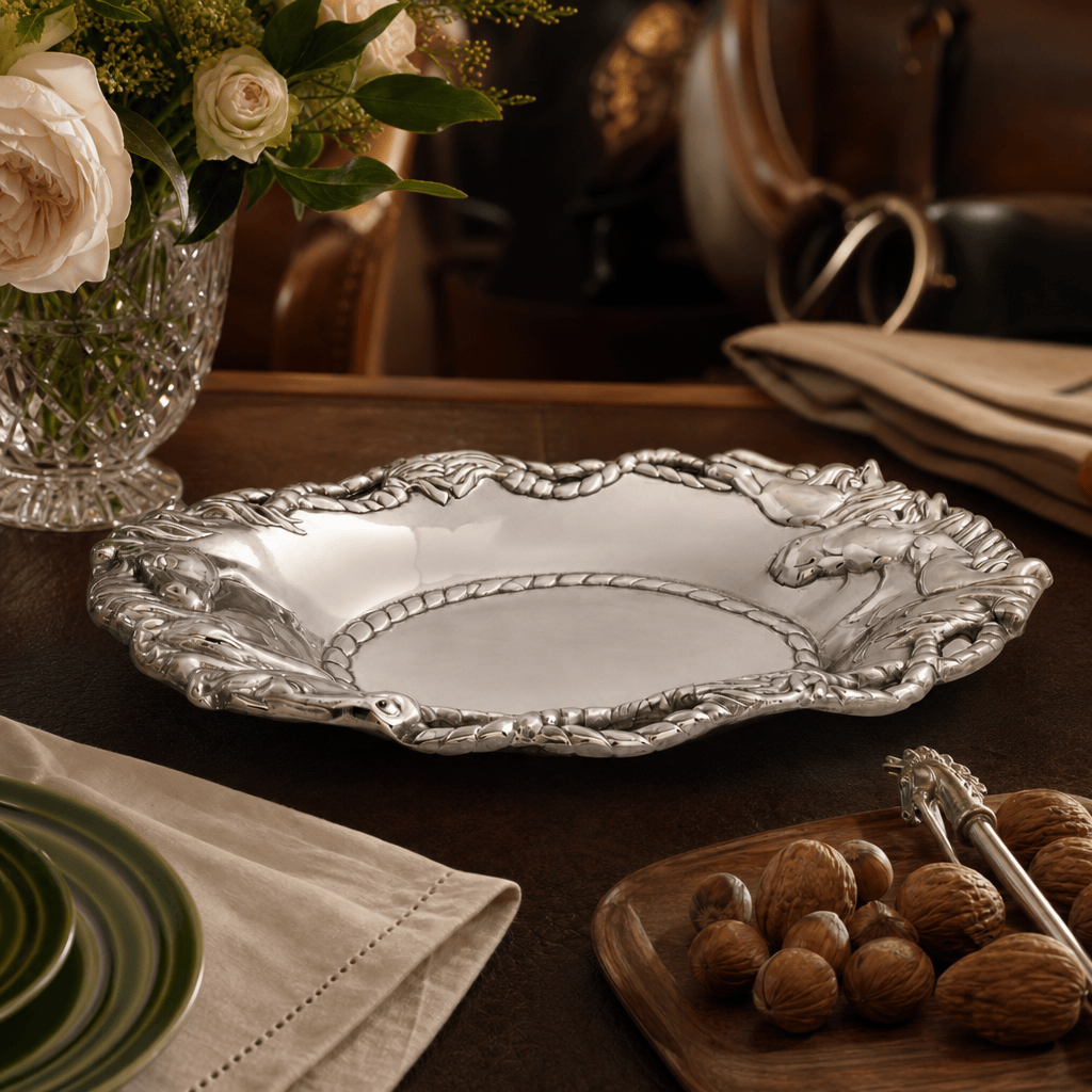 Arthur Court Equestrian Horse Oval Tray