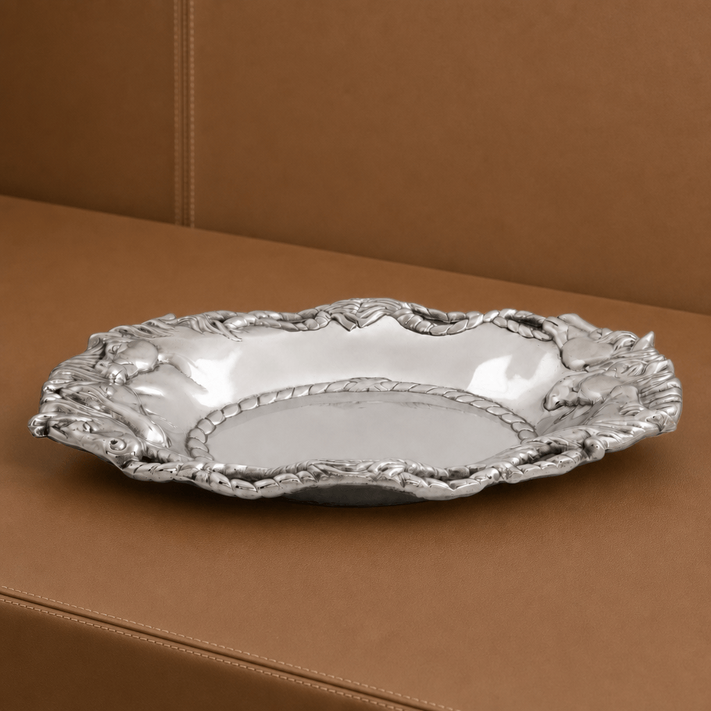 Arthur Court Equestrian Horse Oval Tray