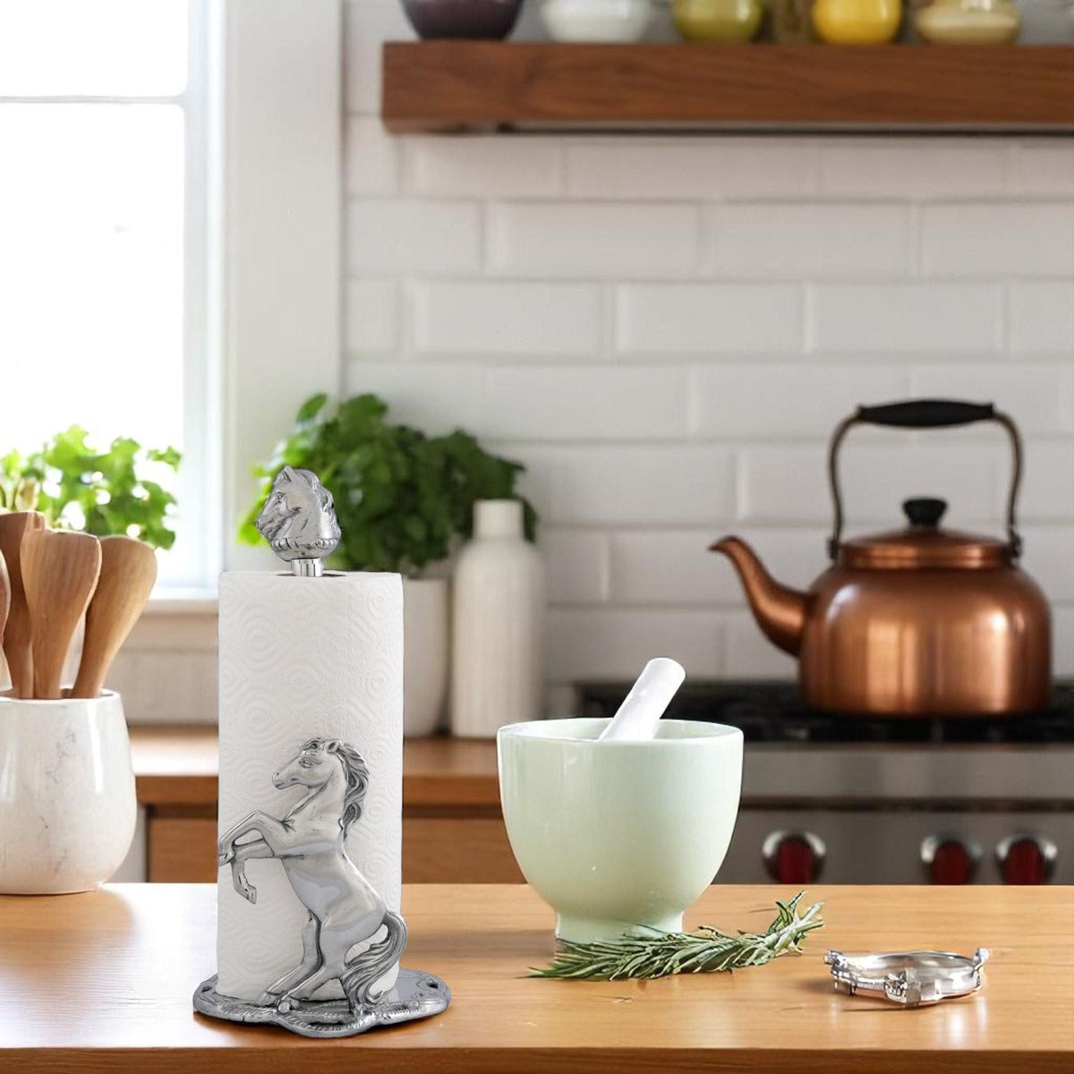 Arthur Court Equestrian Horse Paper Towel Holder