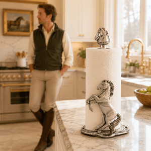 Arthur Court Equestrian Horse Paper Towel Holder