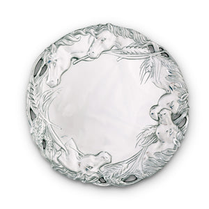 Arthur Court Equestrian Horse Round Tray 12