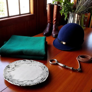 Arthur Court Equestrian Horse Round Tray 12
