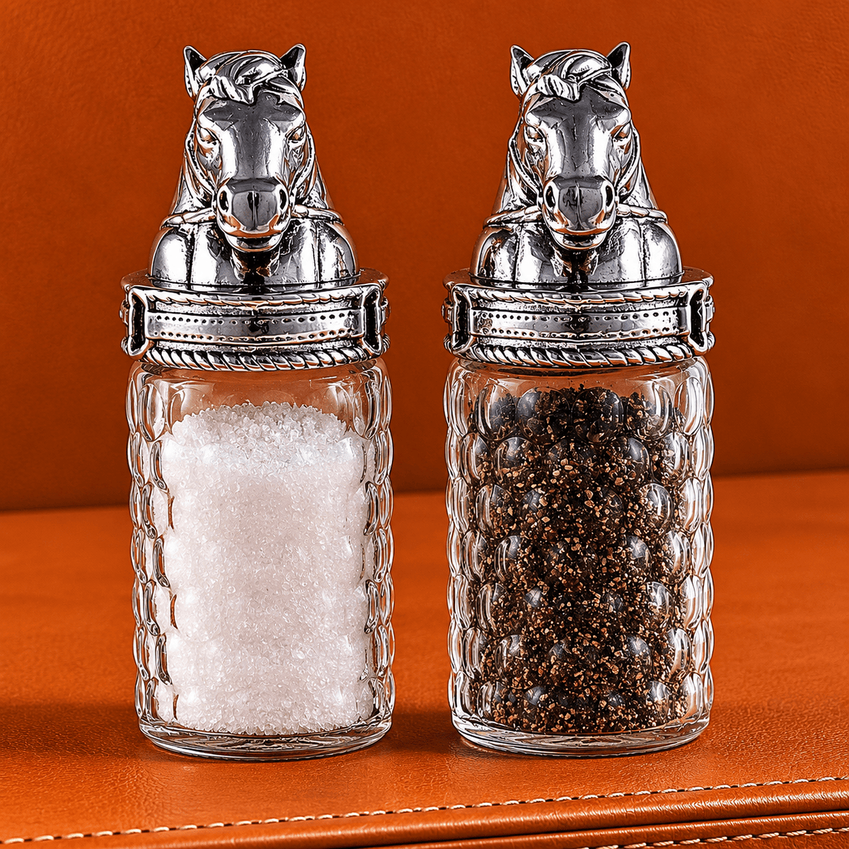 Arthur Court Equestrian Horse Salt and Pepper Set