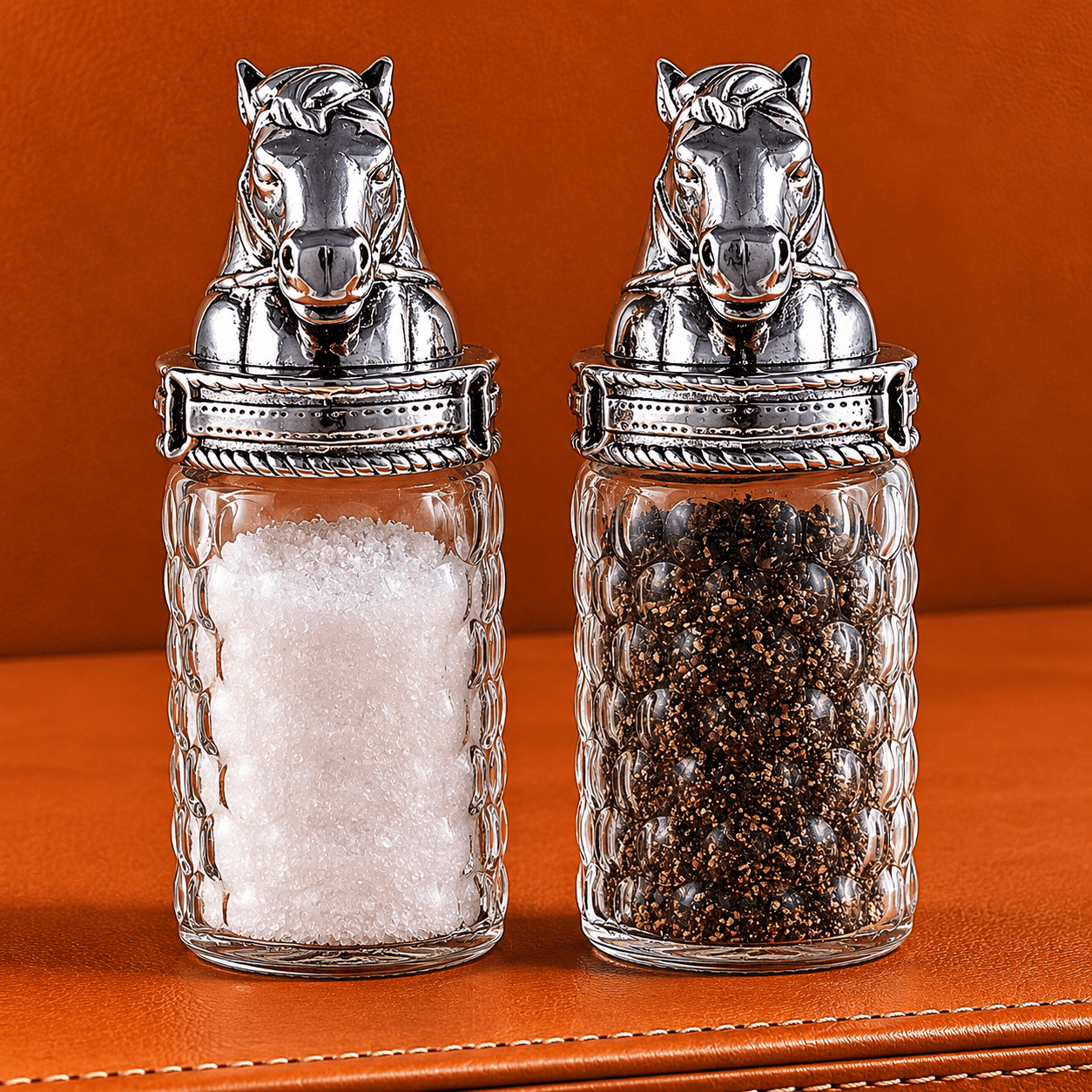 Arthur Court Equestrian Horse Salt and Pepper Set