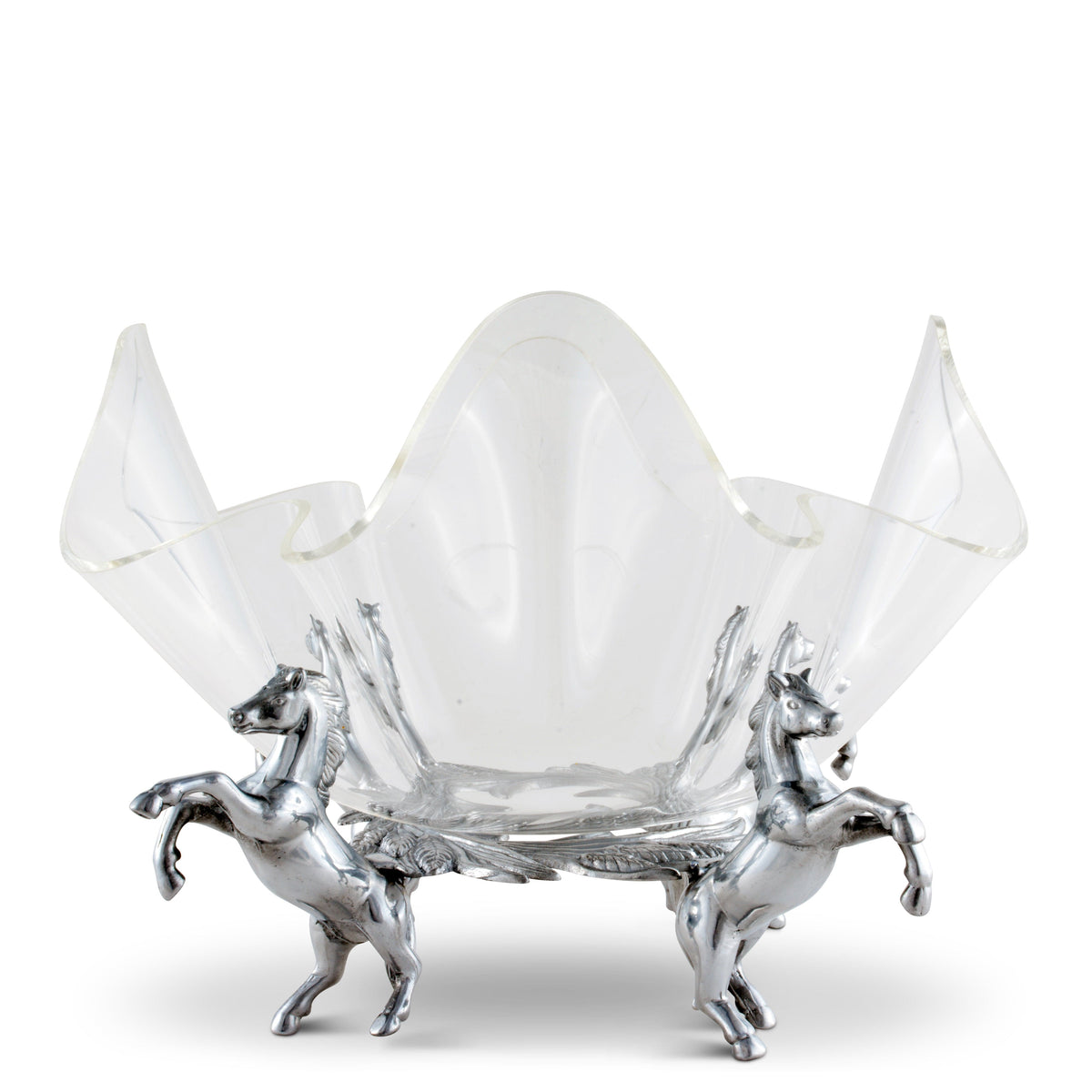 Arthur Court Equestrian Horse Stand Acrylic Bowl 11