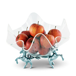 Arthur Court Equestrian Horse Stand Acrylic Bowl 11