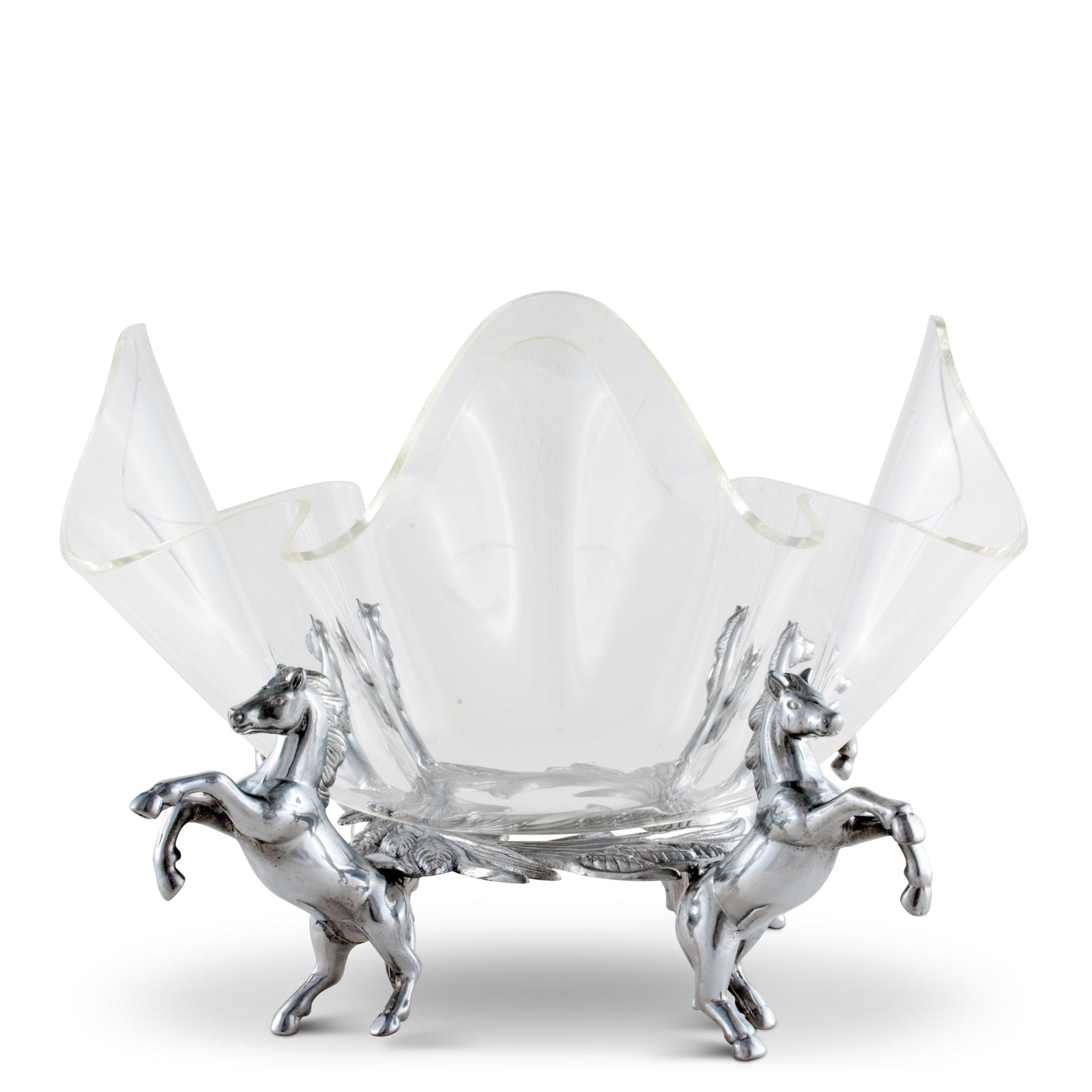 Arthur Court Equestrian Horse Stand Acrylic Bowl 11