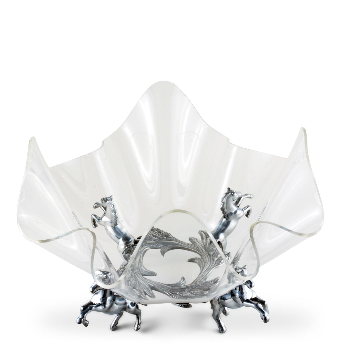 Arthur Court Equestrian Horse Stand Acrylic Bowl 14