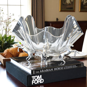 Arthur Court Equestrian Horse Stand Acrylic Bowl 14