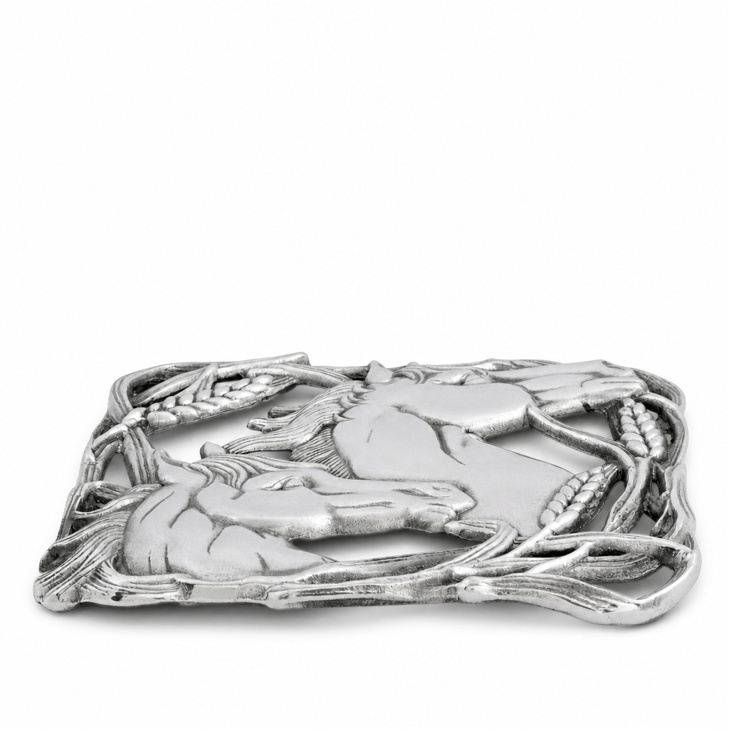 Arthur Court Equestrian Horse with Wheat Trivet