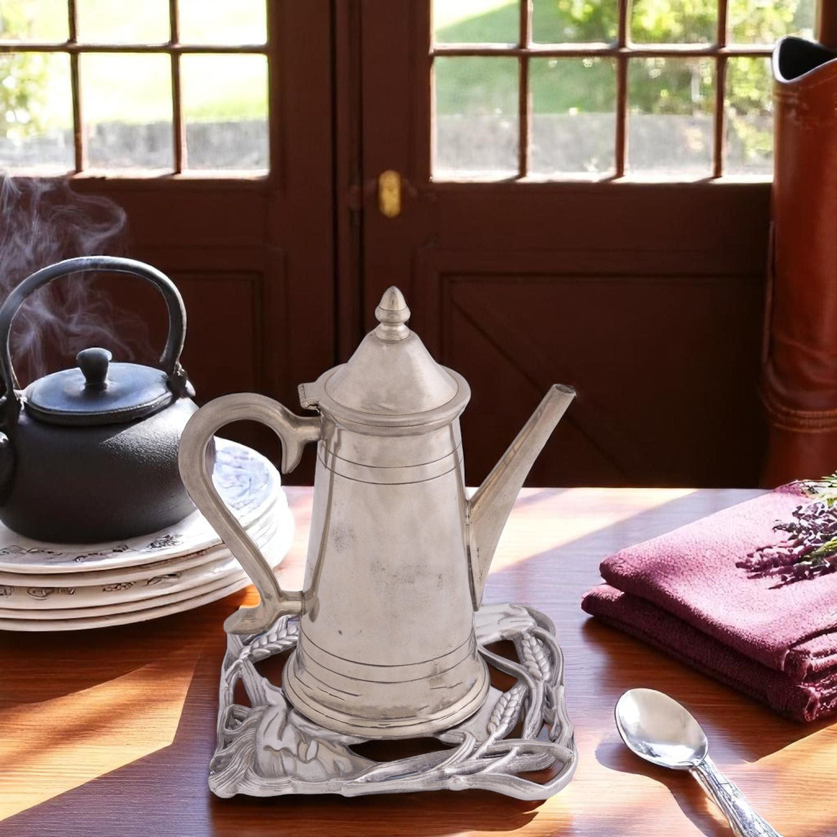 Arthur Court Equestrian Horse with Wheat Trivet