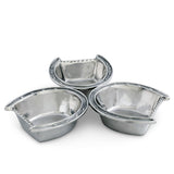 Arthur Court Equestrian Horseshoe 3-Bowl Bowl