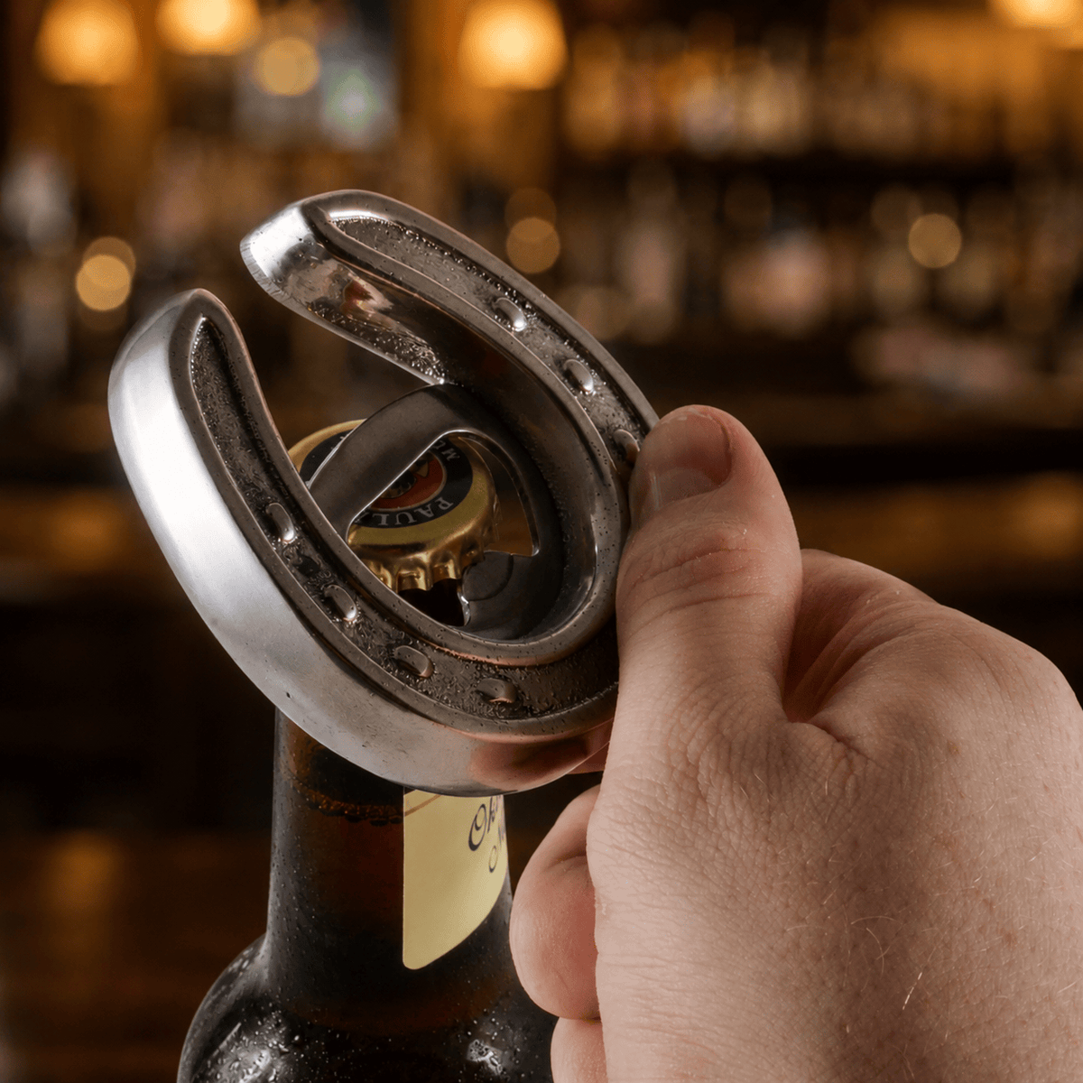 Arthur Court Equestrian Horseshoe Bottle Opener