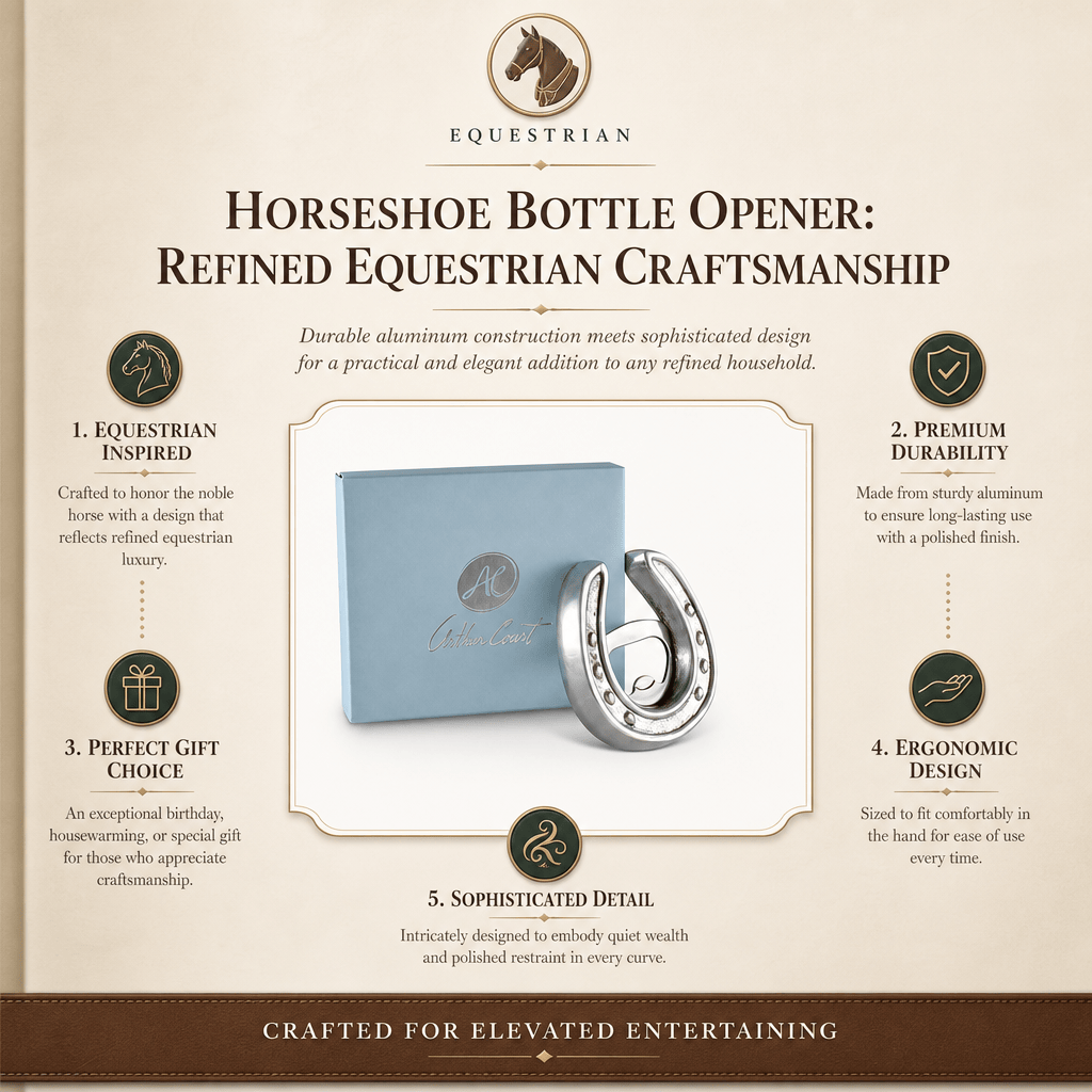 Arthur Court Equestrian Horseshoe Bottle Opener