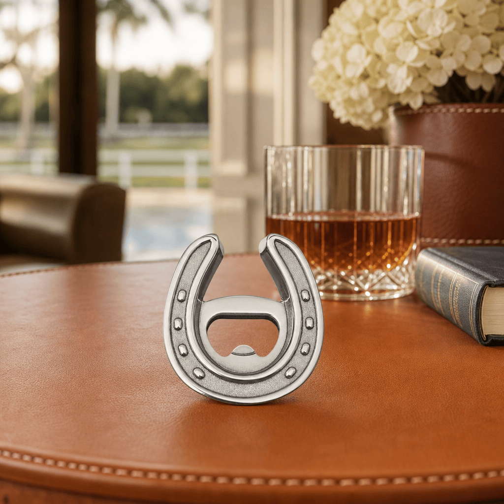 Arthur Court Equestrian Horseshoe Bottle Opener