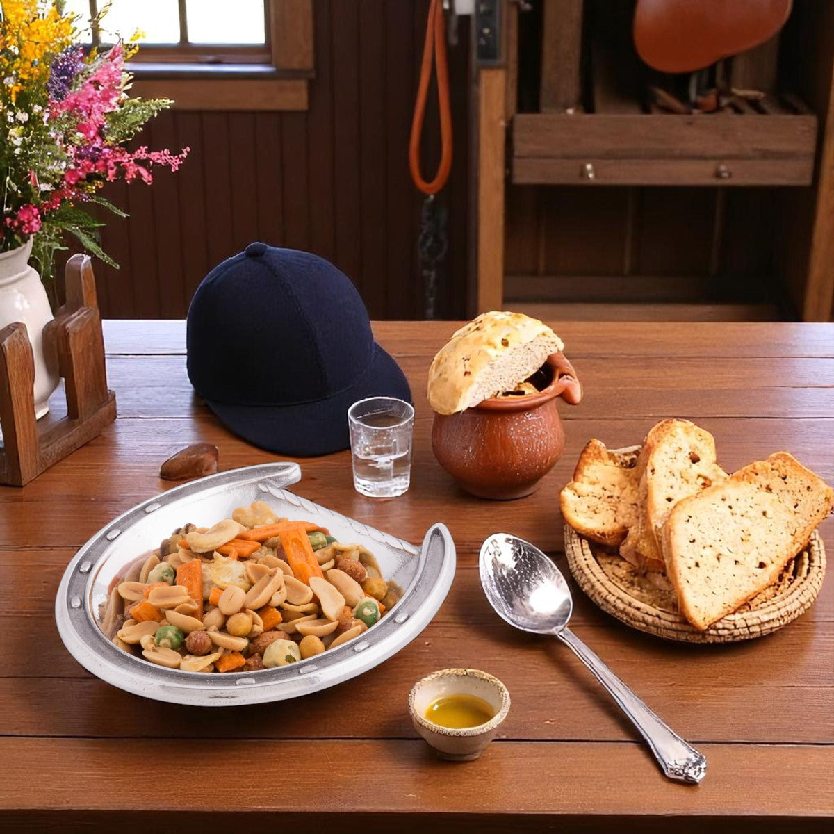 Arthur Court Equestrian Horseshoe Bowl