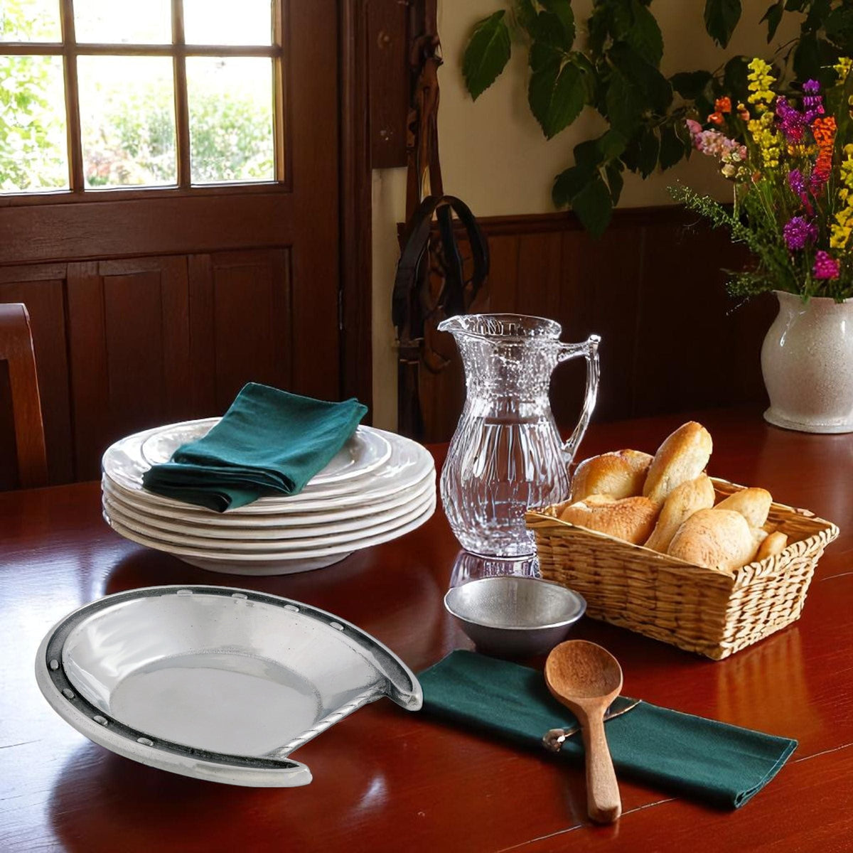 Arthur Court Equestrian Horseshoe Bowl