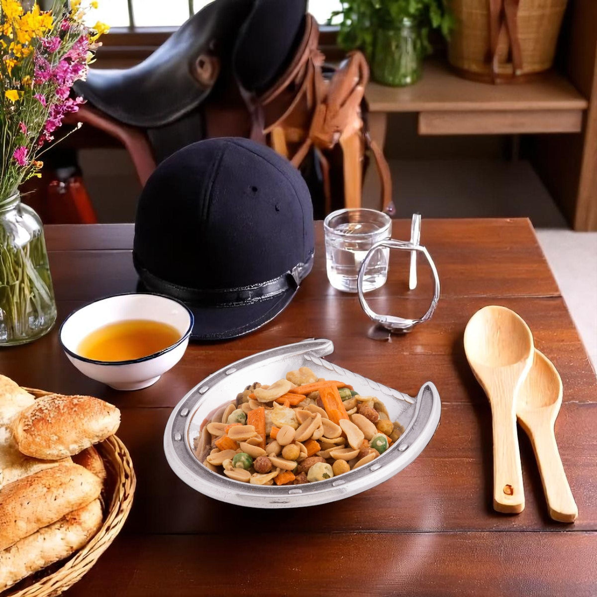 Arthur Court Equestrian Horseshoe Bowl