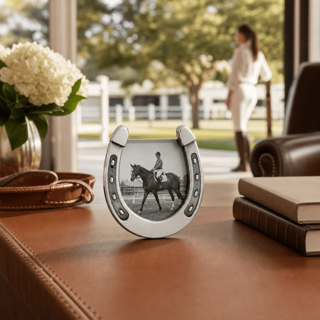 Arthur Court Equestrian Horseshoe Photo Frame