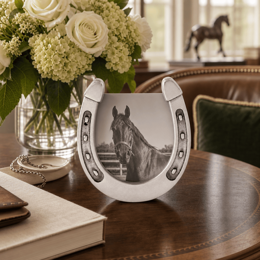 Arthur Court Equestrian Horseshoe Photo Frame