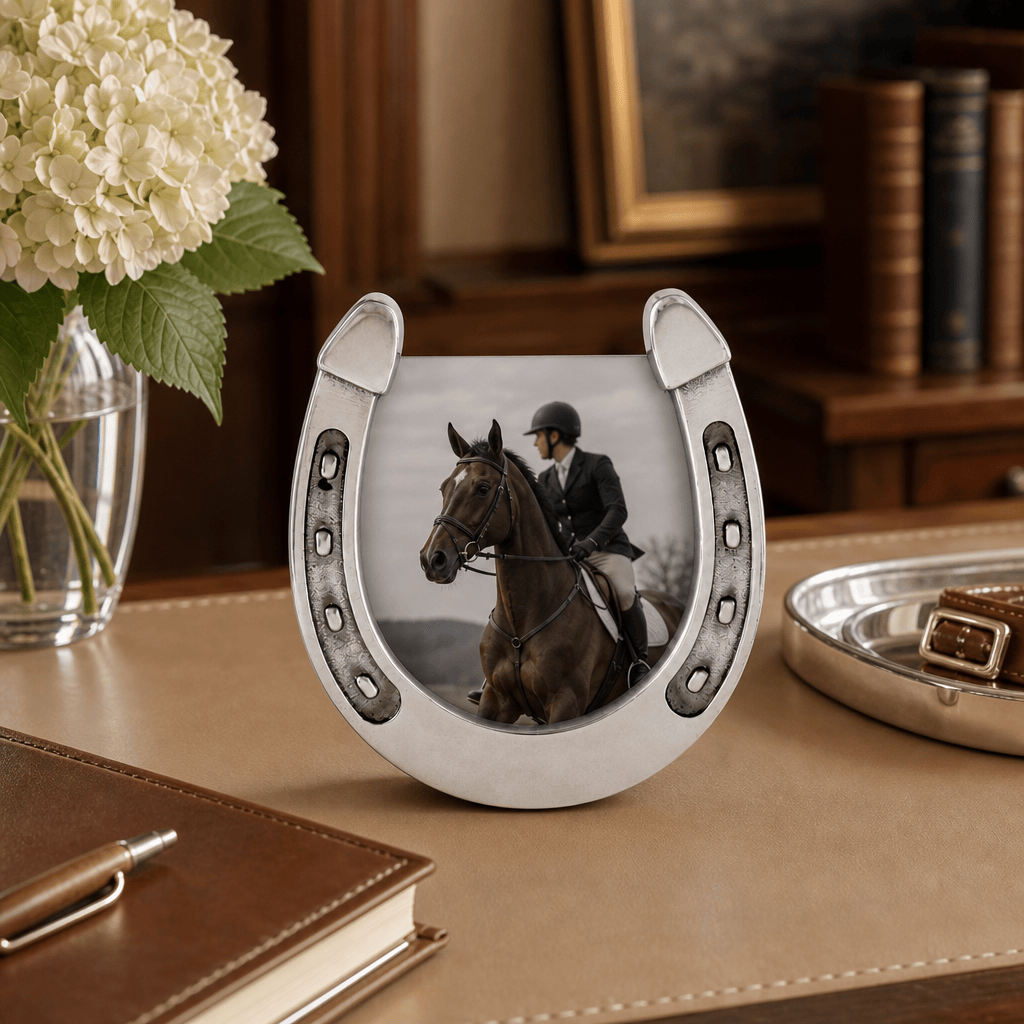 Arthur Court Equestrian Horseshoe Photo Frame