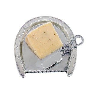 Arthur Court Equestrian Horseshoe Plate with Server