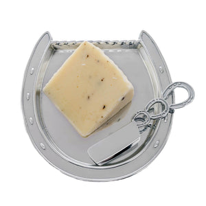 Arthur Court Equestrian Horseshoe Plate with Server