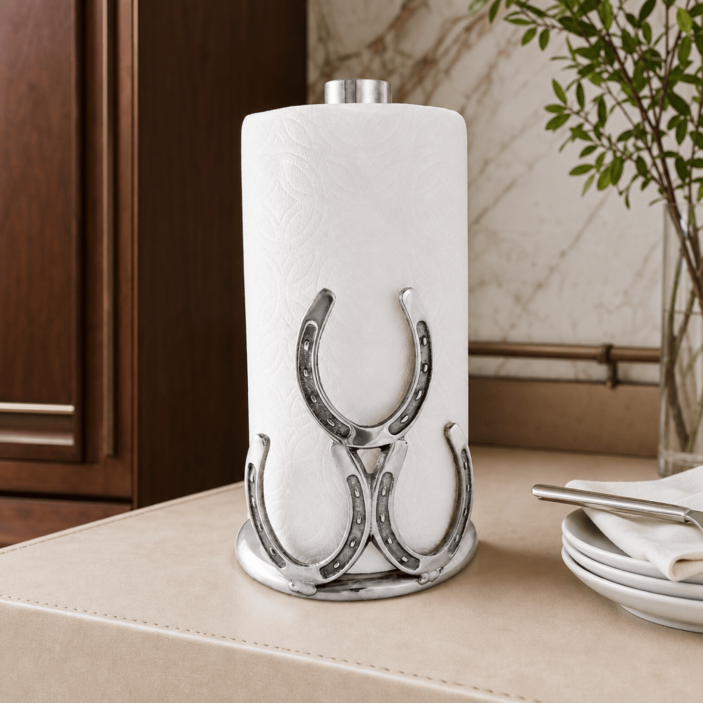 Arthur Court Equestrian Horseshoe Towel Holder