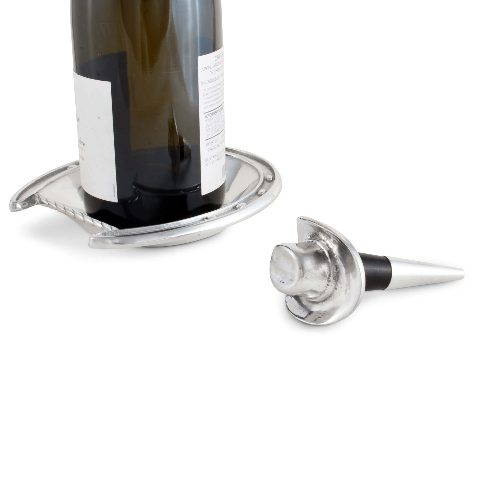 Arthur Court Equestrian Horseshoe Wine Coaster and Hat Stopper Set