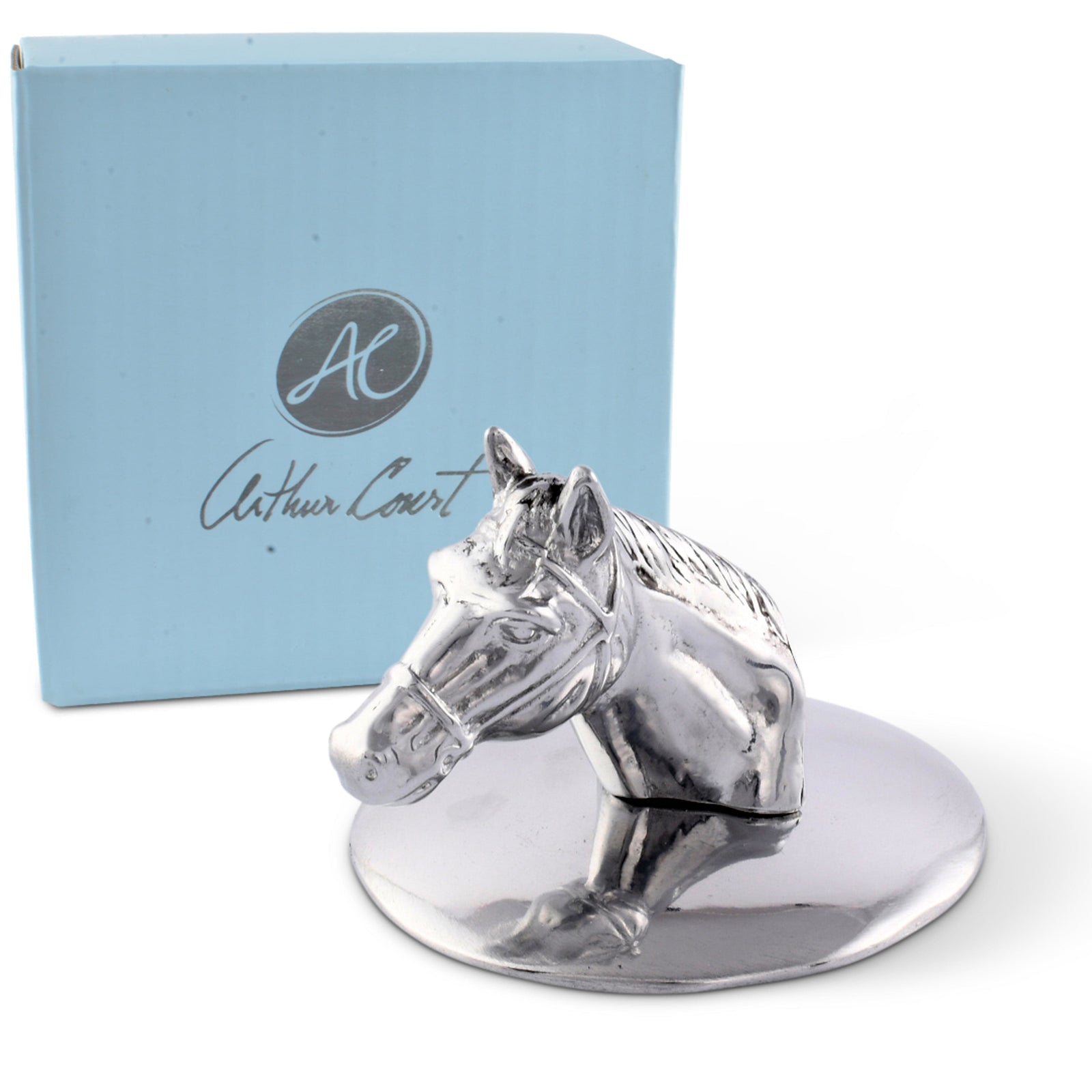 Arthur Court Equestrian Napkin Weight -Horse Head