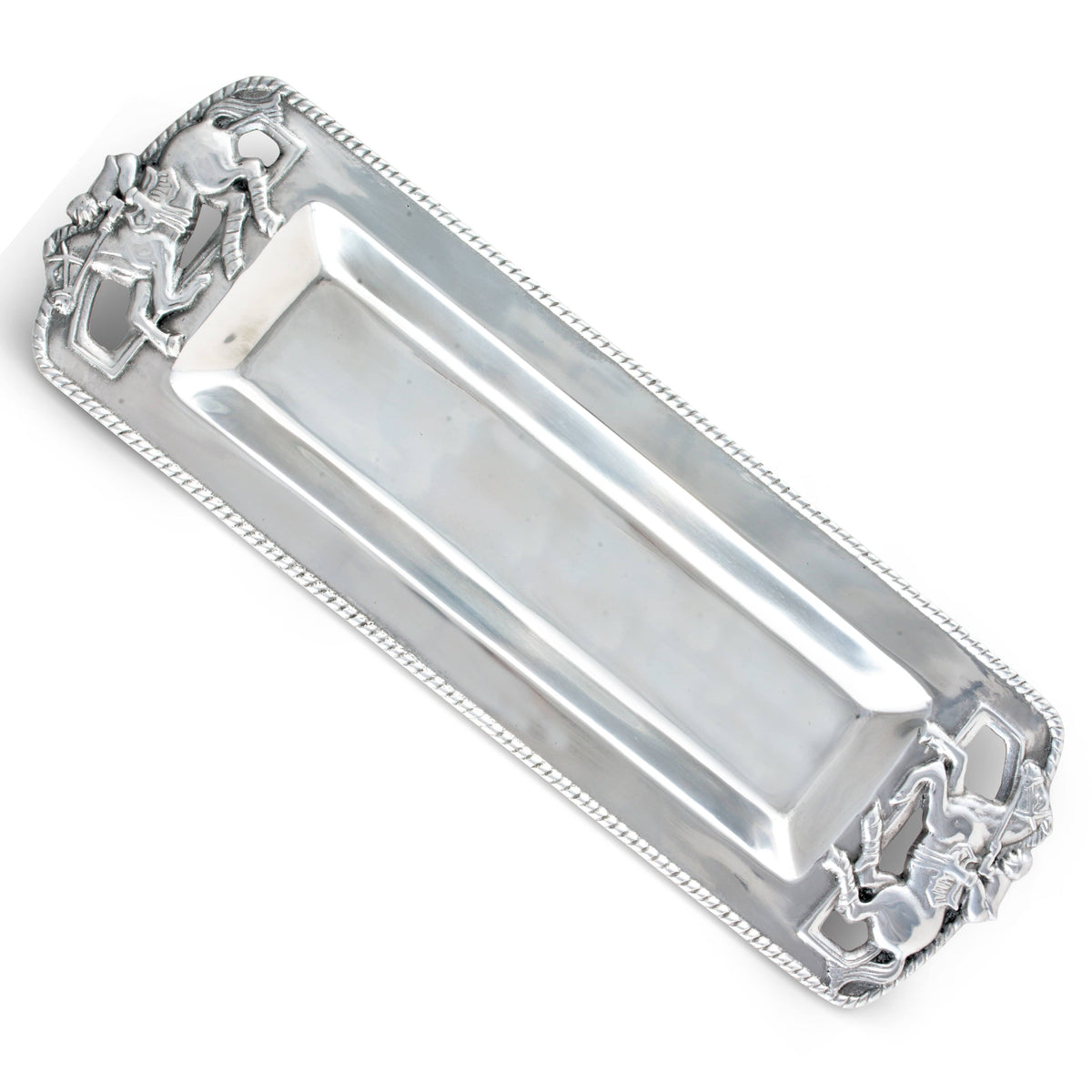 Arthur Court Equestrian Thoroughbred Oblong Tray