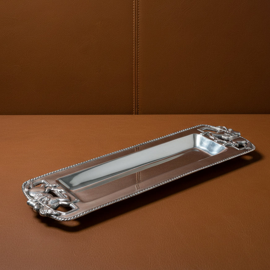 Arthur Court Equestrian Thoroughbred Oblong Tray