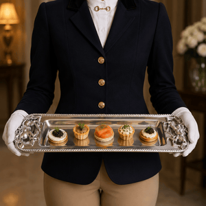Arthur Court Equestrian Thoroughbred Oblong Tray