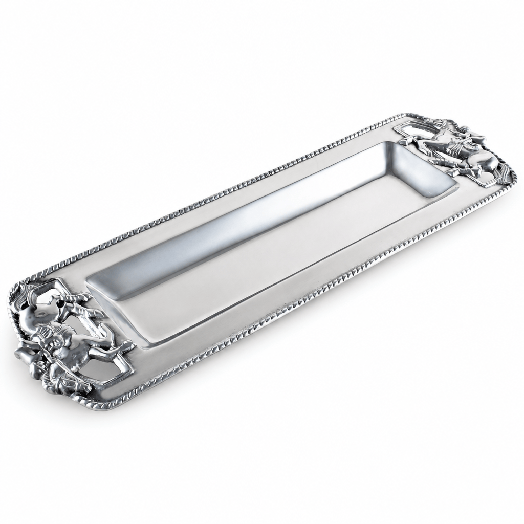 Arthur Court Equestrian Thoroughbred Oblong Tray