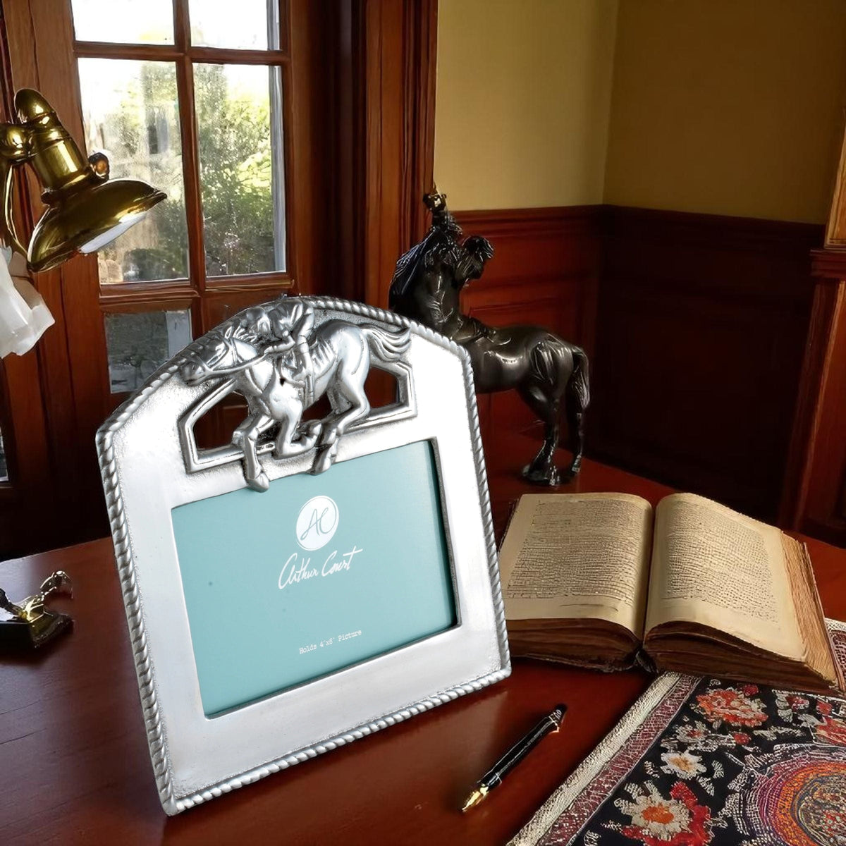 Arthur Court Equestrian Thoroughbred Photo Frame 4x6