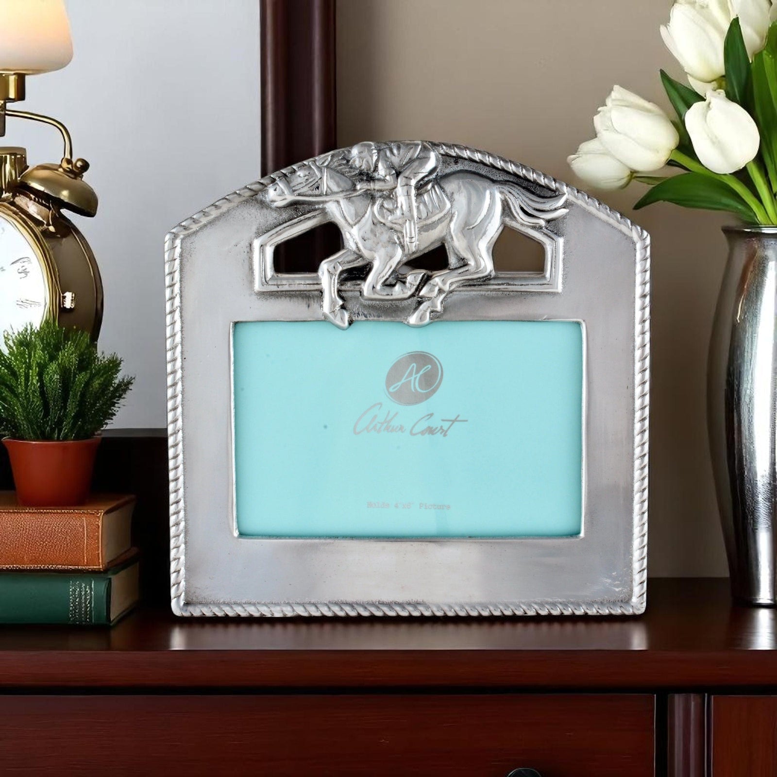 Arthur Court Equestrian Thoroughbred Photo Frame 4x6