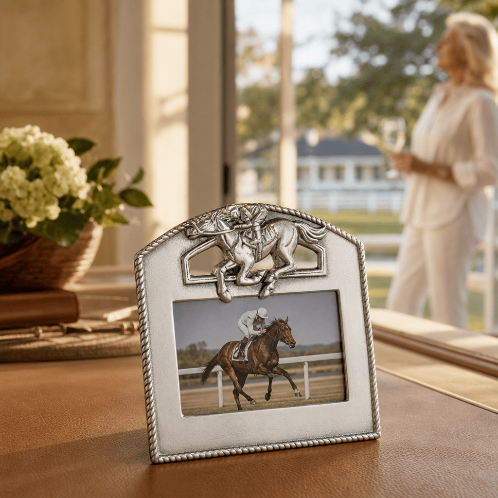 Arthur Court Equestrian Thoroughbred Photo Frame 4x6