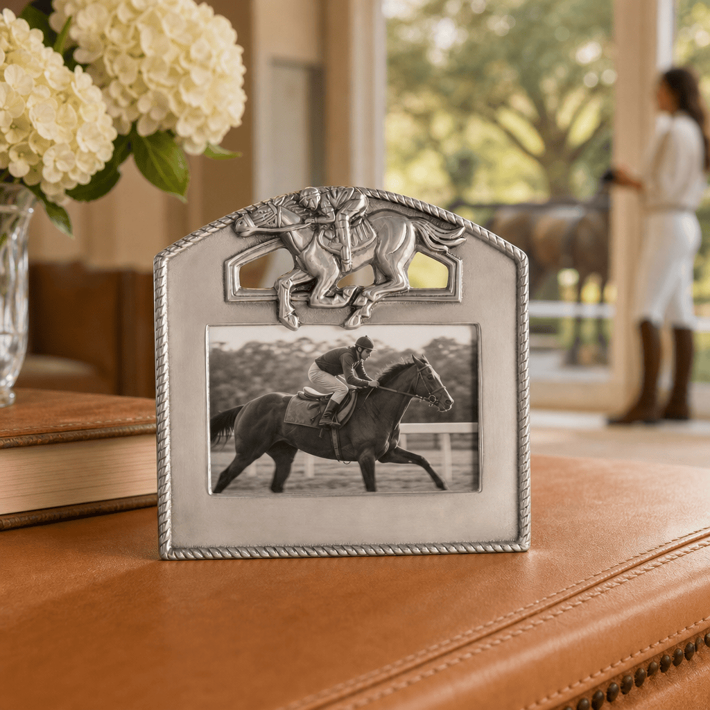 Arthur Court Equestrian Thoroughbred Photo Frame 4x6