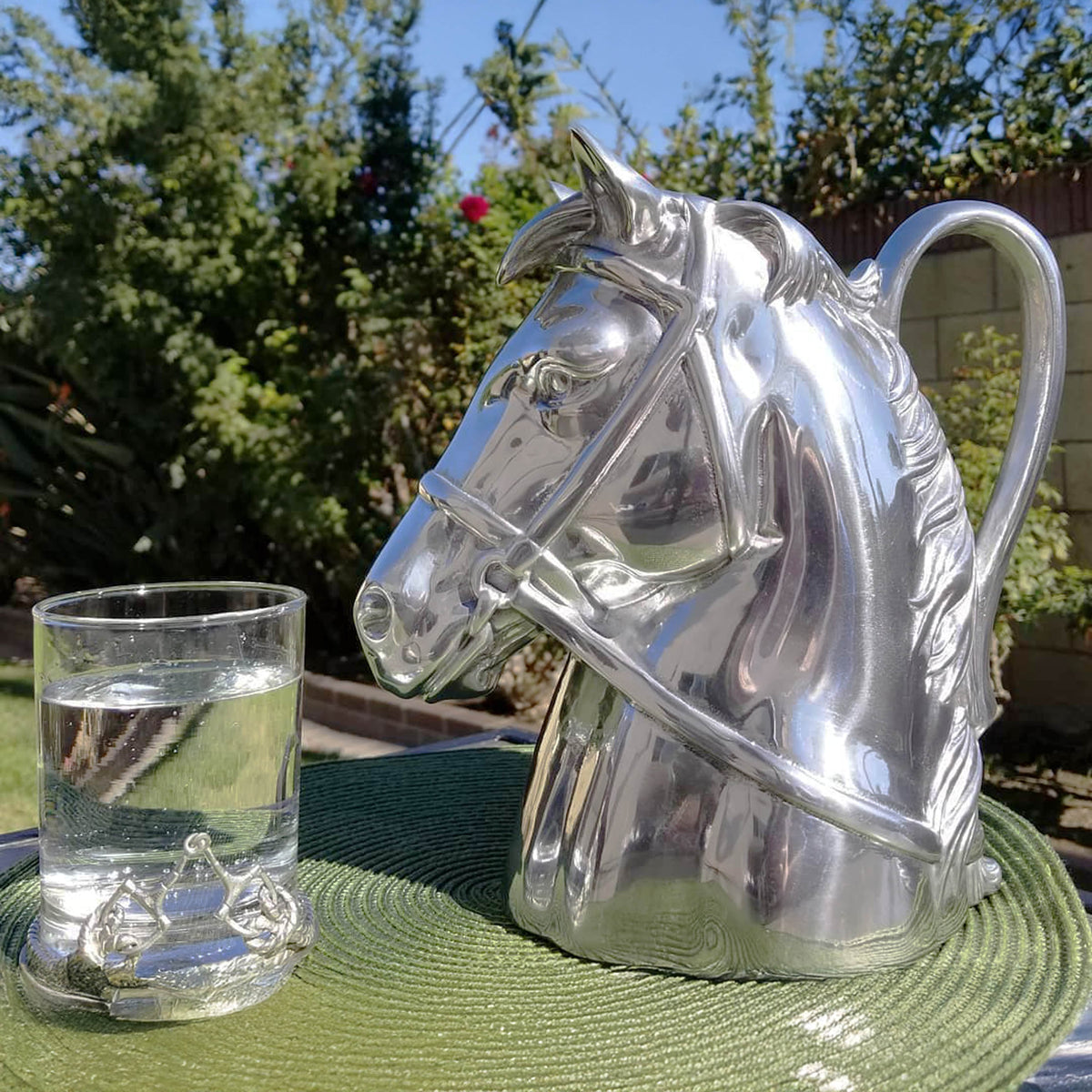 Arthur Court Equestrian Thoroughbred Pitcher