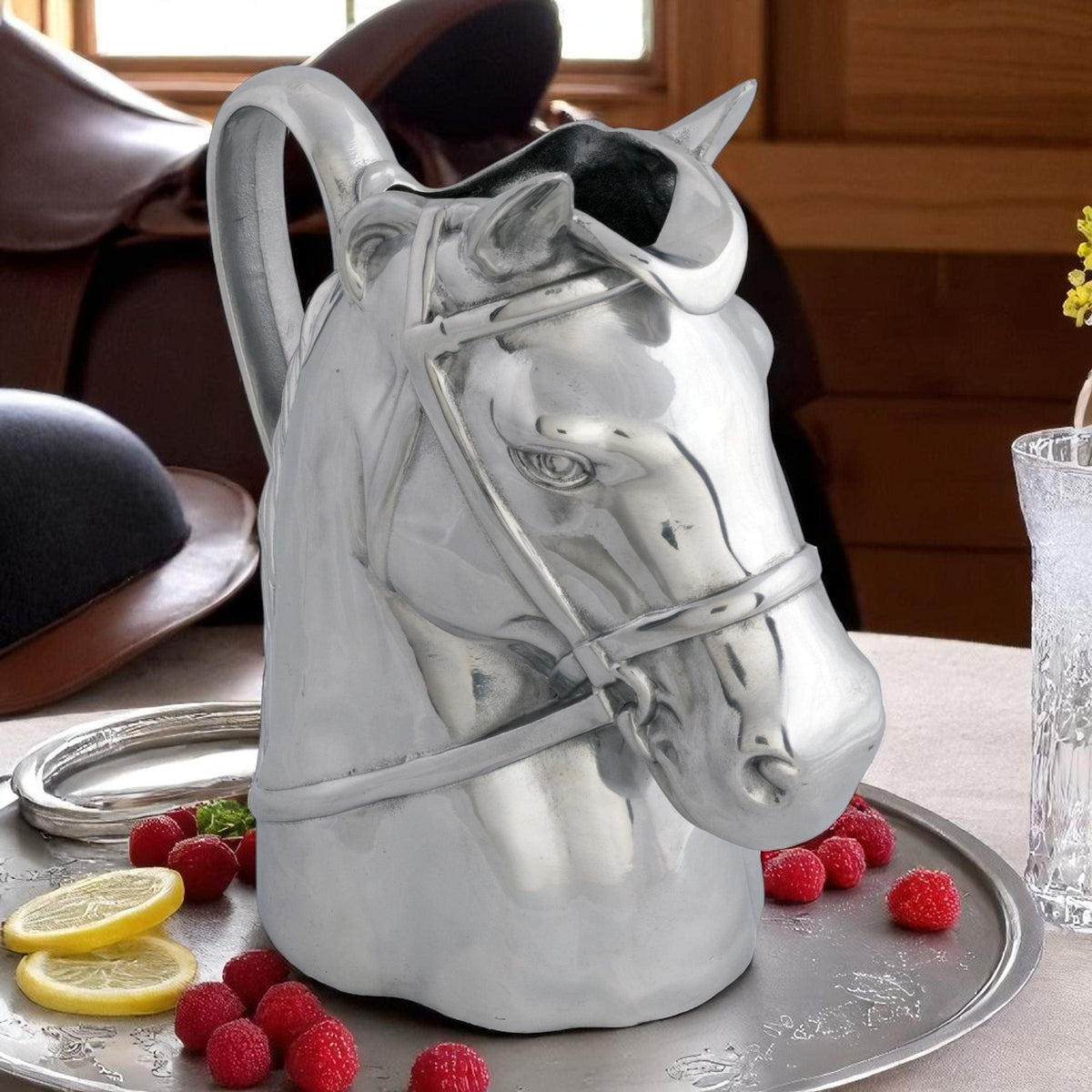 Arthur Court Equestrian Thoroughbred Pitcher