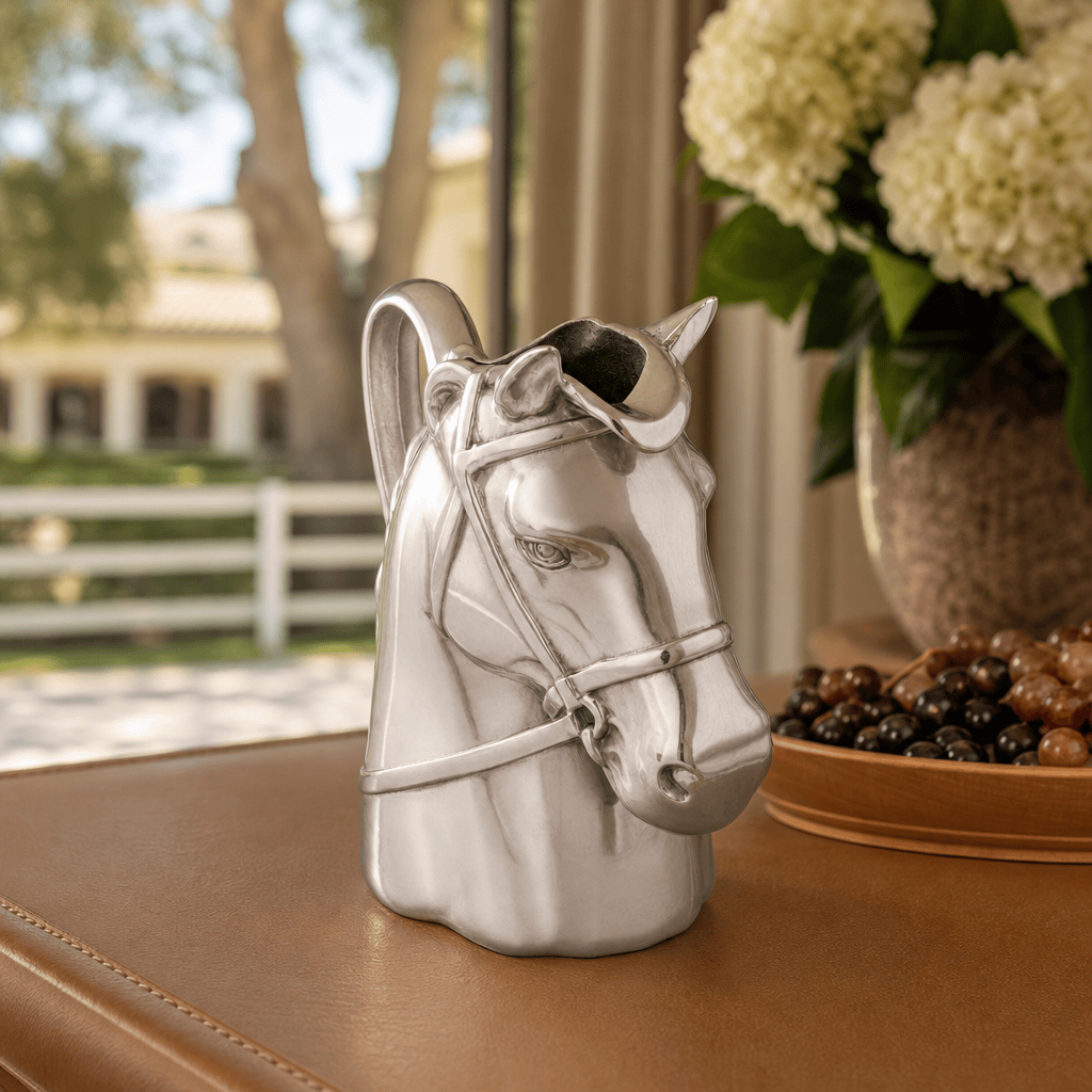 Arthur Court Equestrian Thoroughbred Pitcher
